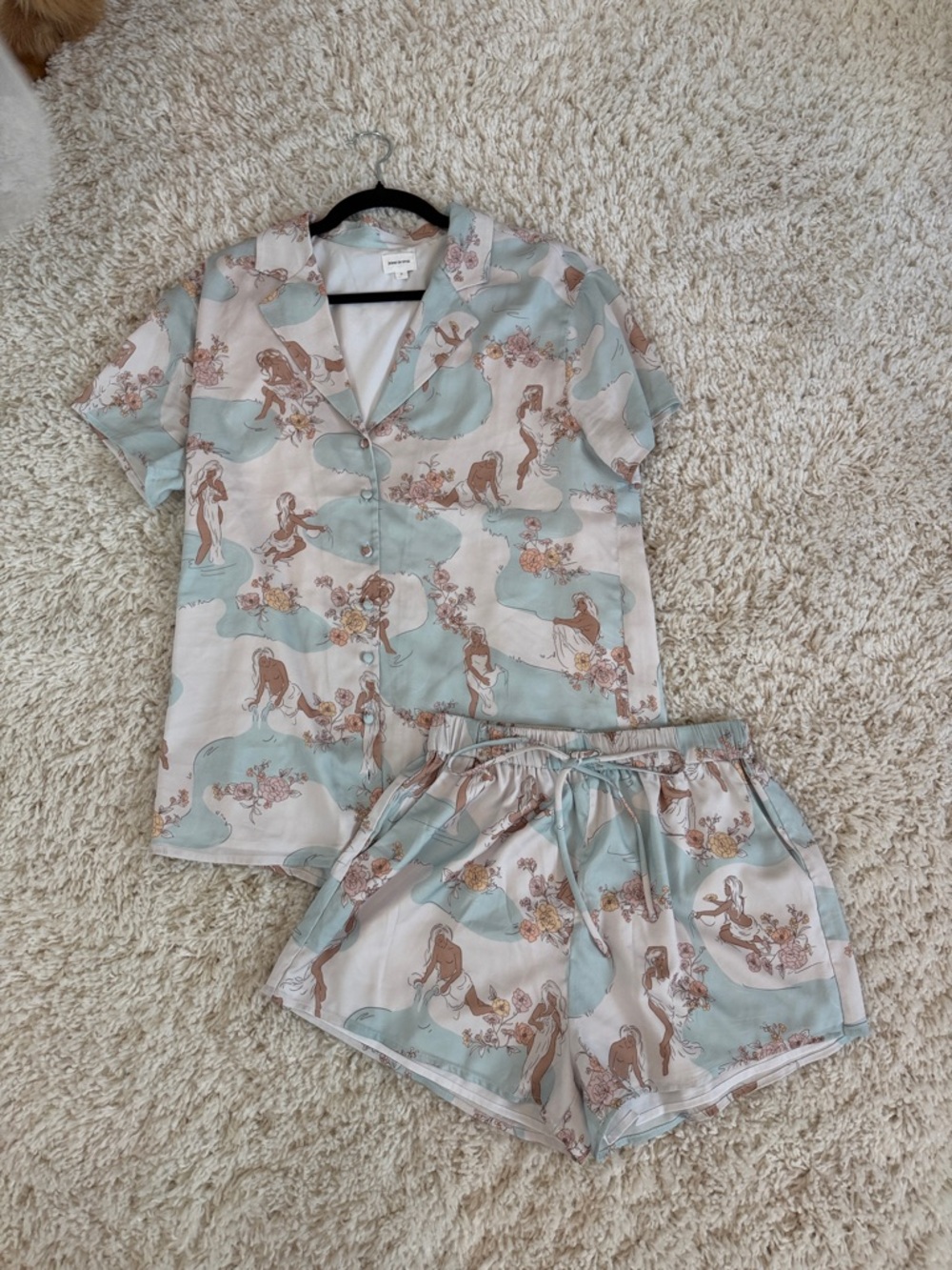 Revolve silky pj set